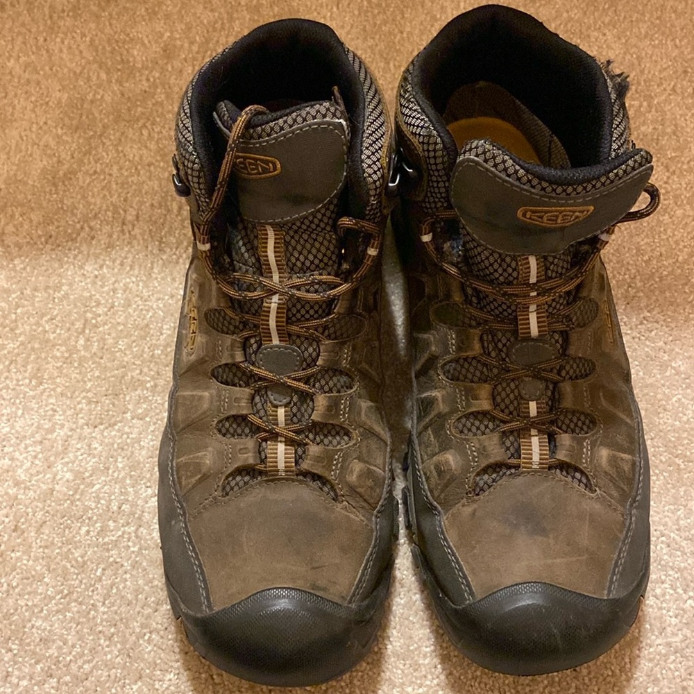 Keen Targhee III Mid Boots Men's 11 Brown Leather Hiking Trail Outdoor Lace Up